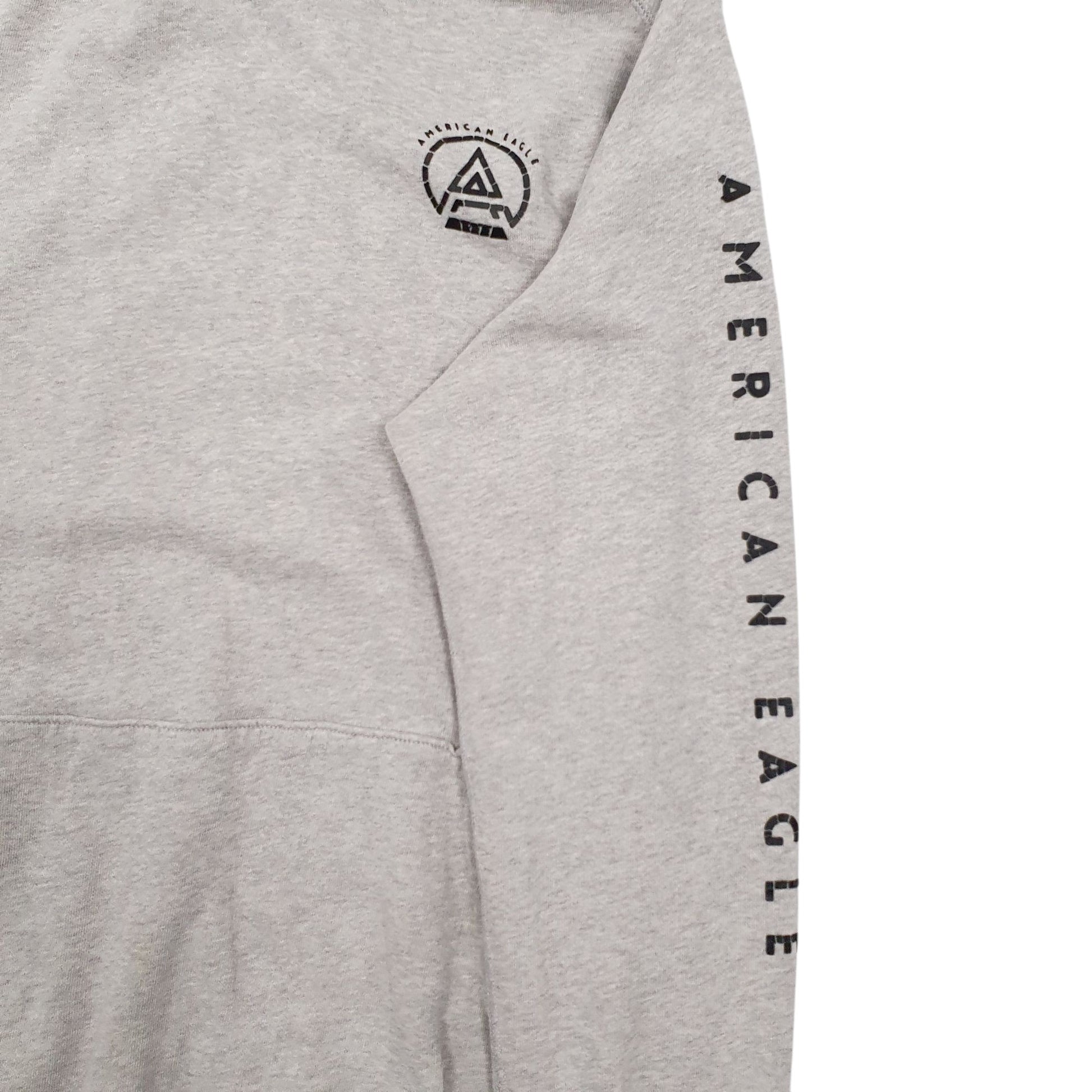 Mens Grey American Eagles  Hoodie Jumper