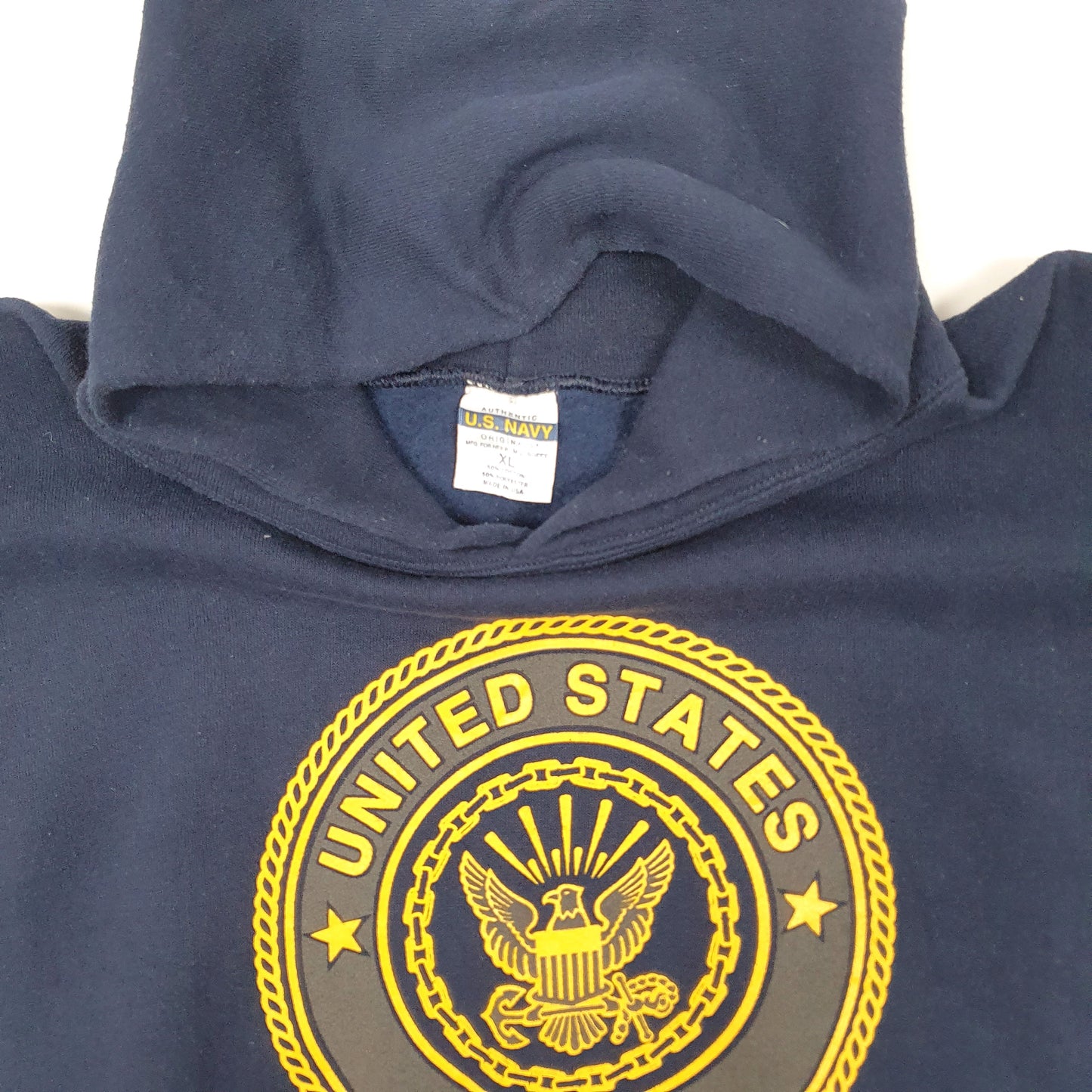 Mens Navy Soffe Made In USA Navy Hoodie Jumper