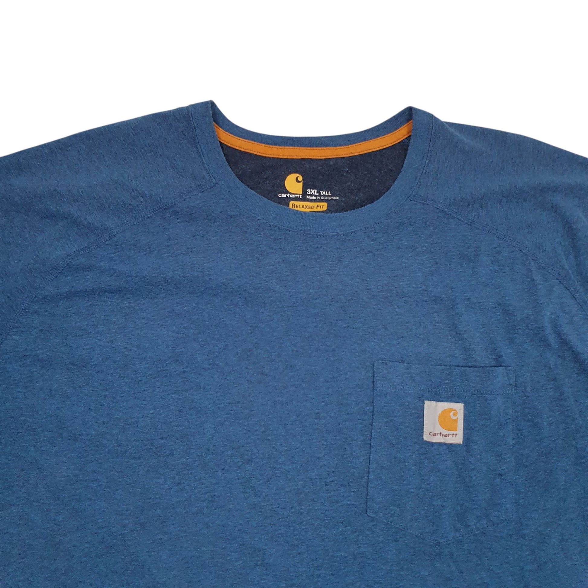 Mens Blue Carhartt Relaxed Fit Short Sleeve T Shirt