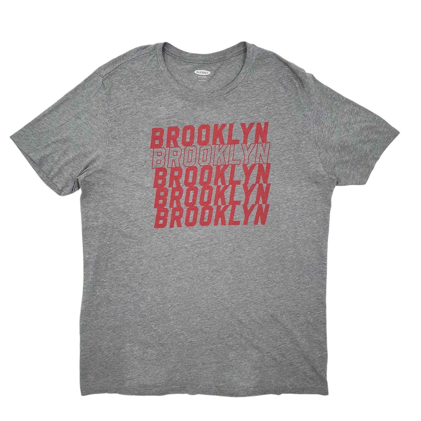 Mens Grey Old Navy Brooklyn Short Sleeve T Shirt