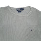 Mens Grey Polo Ralph Lauren Knitwear Crewneck Jumper
