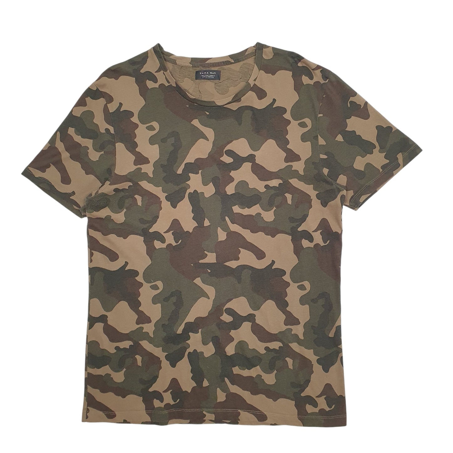 Mens Camo Zara Camouflage Short Sleeve T Shirt
