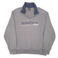 Mens Grey Nautica Competition Spellout Quarter Zip Jumper