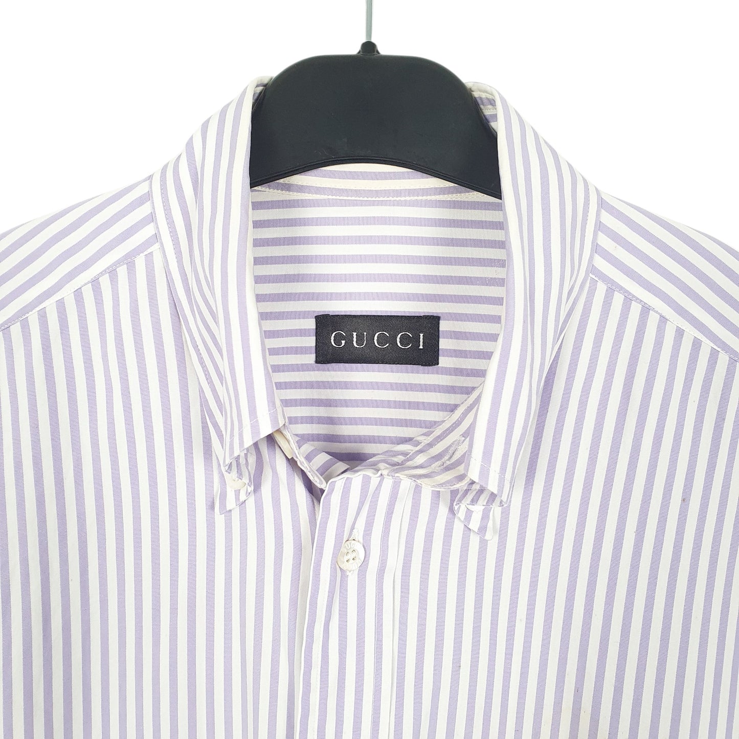 Mens White Gucci  Long Sleeve Shirt