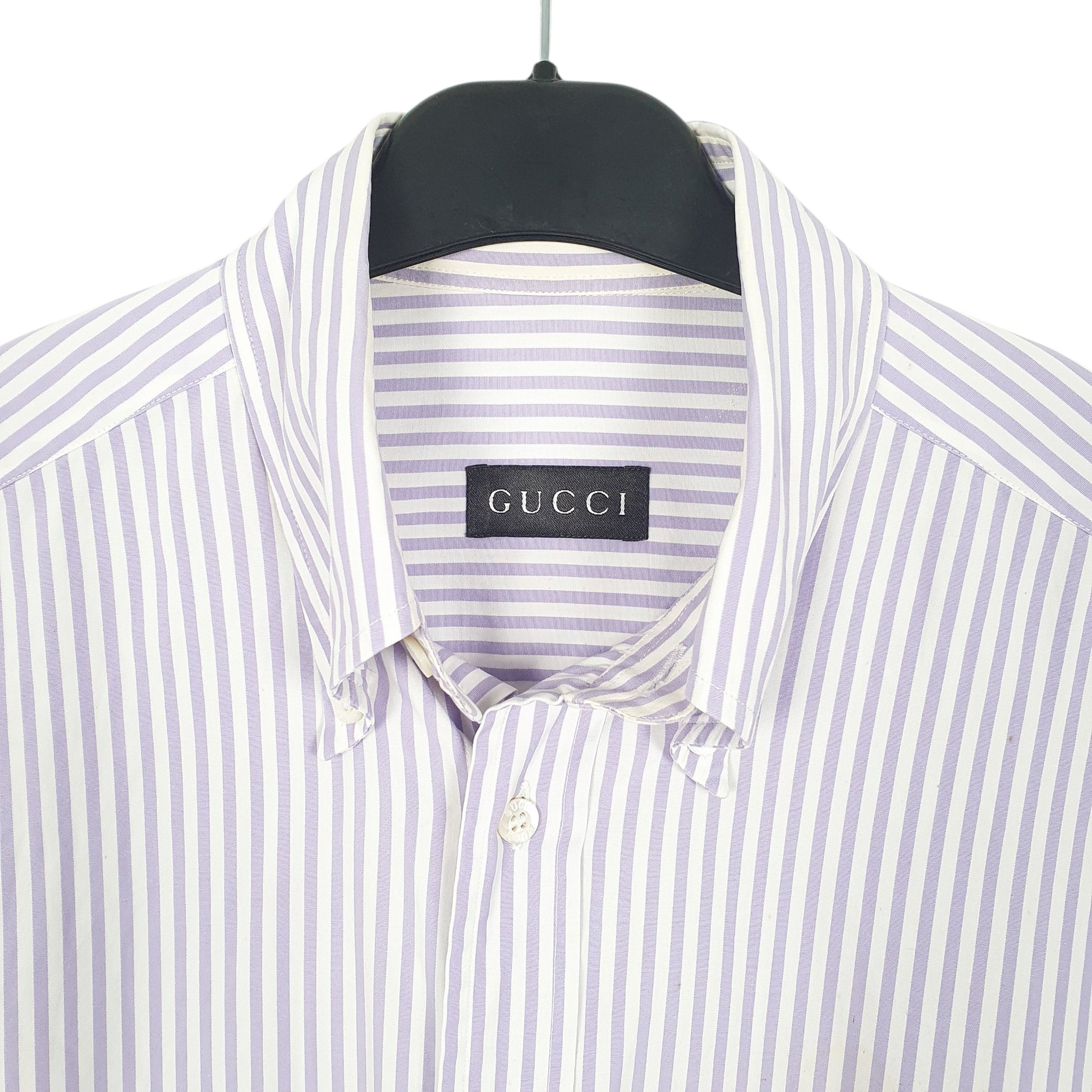 Mens White Gucci  Long Sleeve Shirt