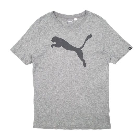 Mens Grey Puma  Short Sleeve T Shirt