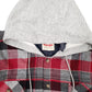 Mens Grey Wrangler Plaid  Coat