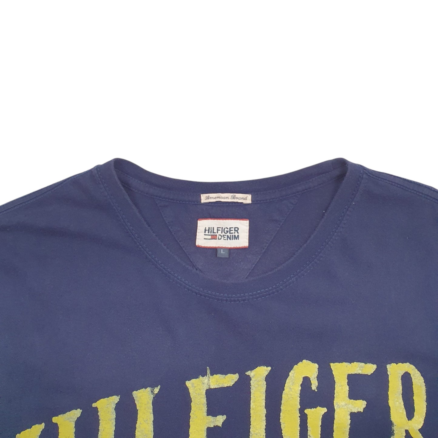 Mens Navy Tommy Hilfiger Spellout Short Sleeve T Shirt