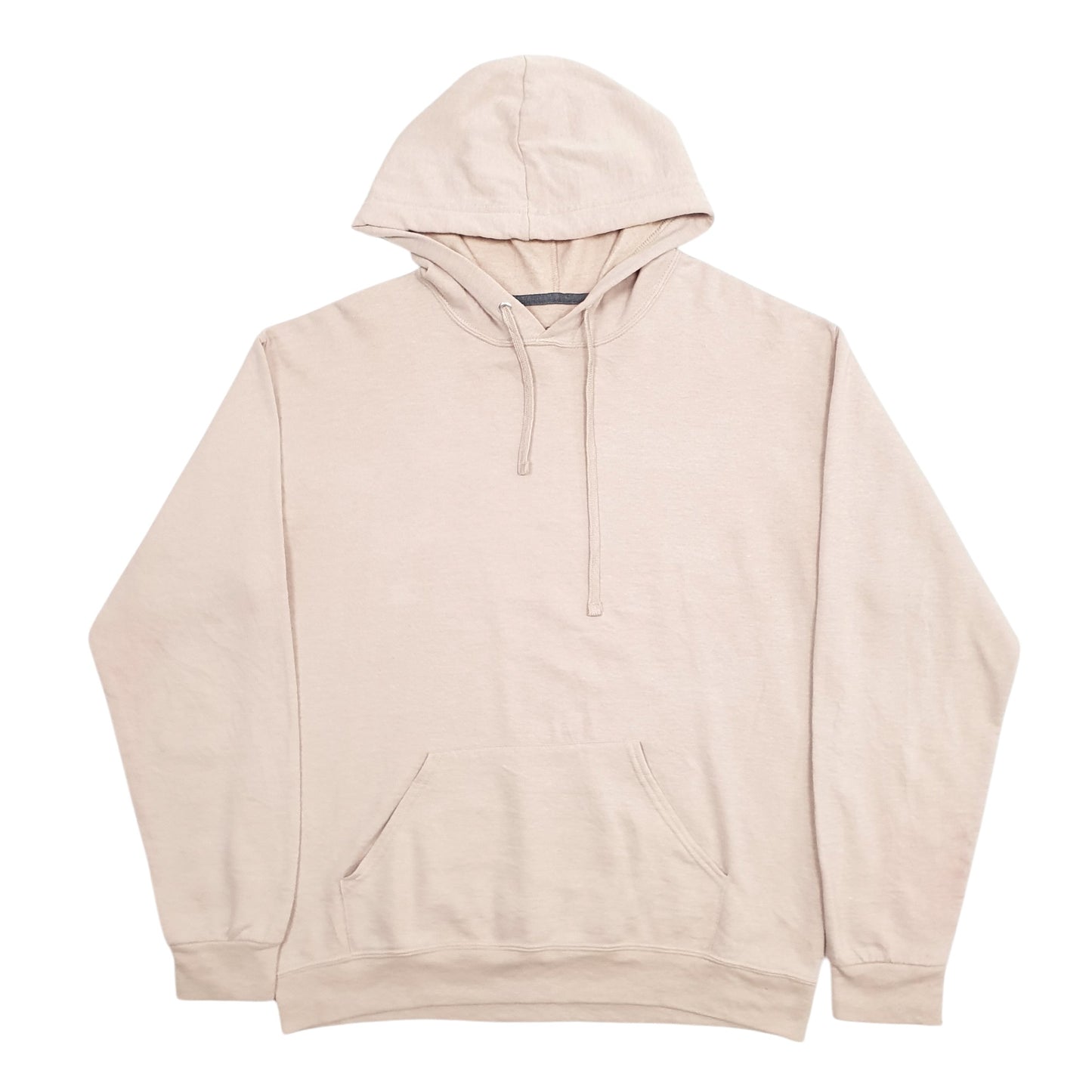Mens Beige Fruit Of The Loom  Hoodie Jumper