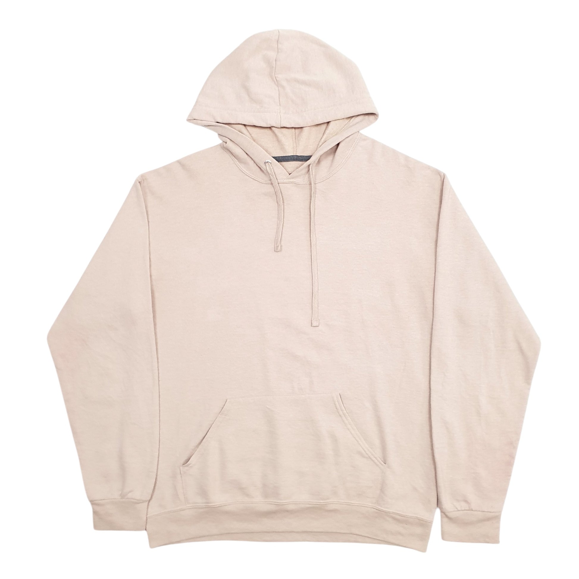 Mens Beige Fruit Of The Loom  Hoodie Jumper