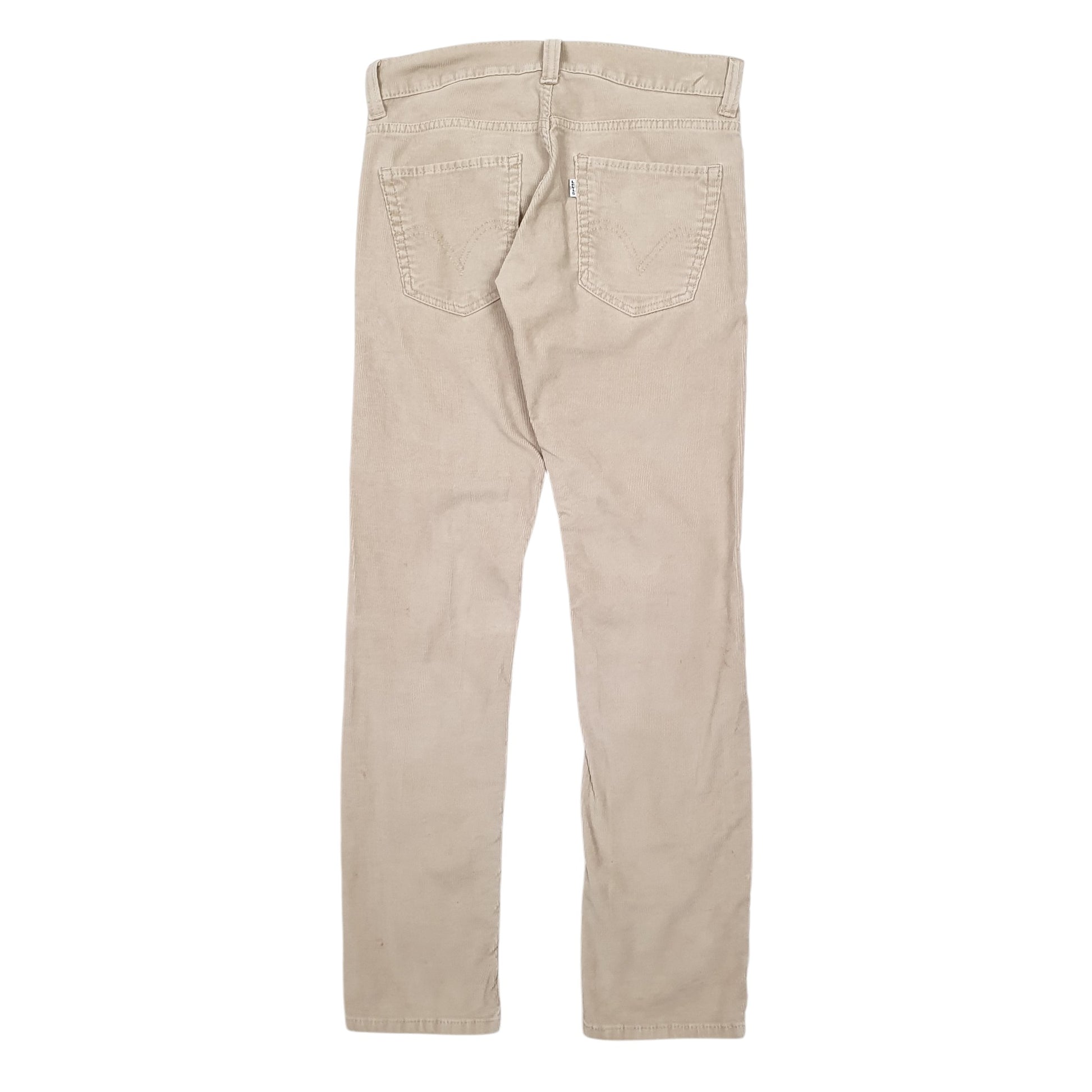Mens Beige Levis  Corduroy Trousers