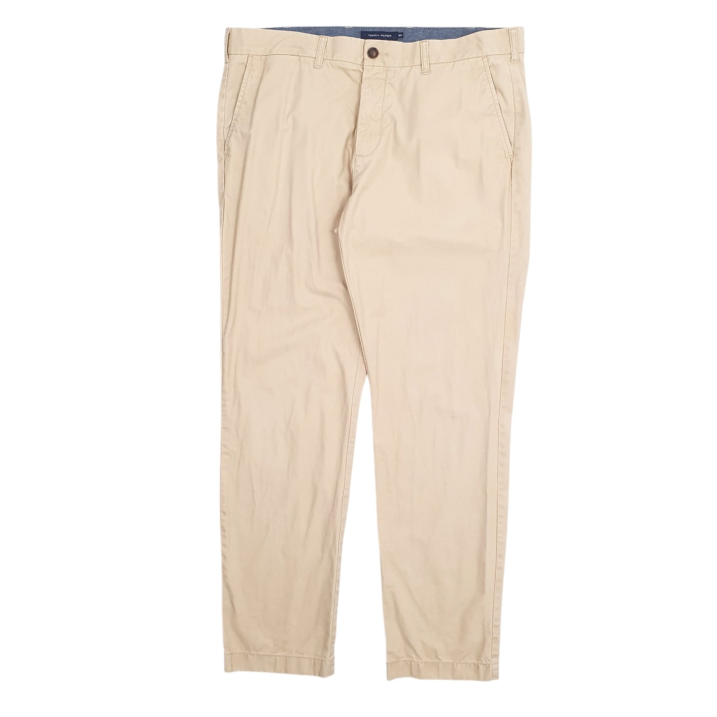 Mens Beige Tommy Hilfiger Tailored Fit Chino Trousers