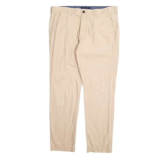 Mens Beige Tommy Hilfiger Tailored Fit Chino Trousers