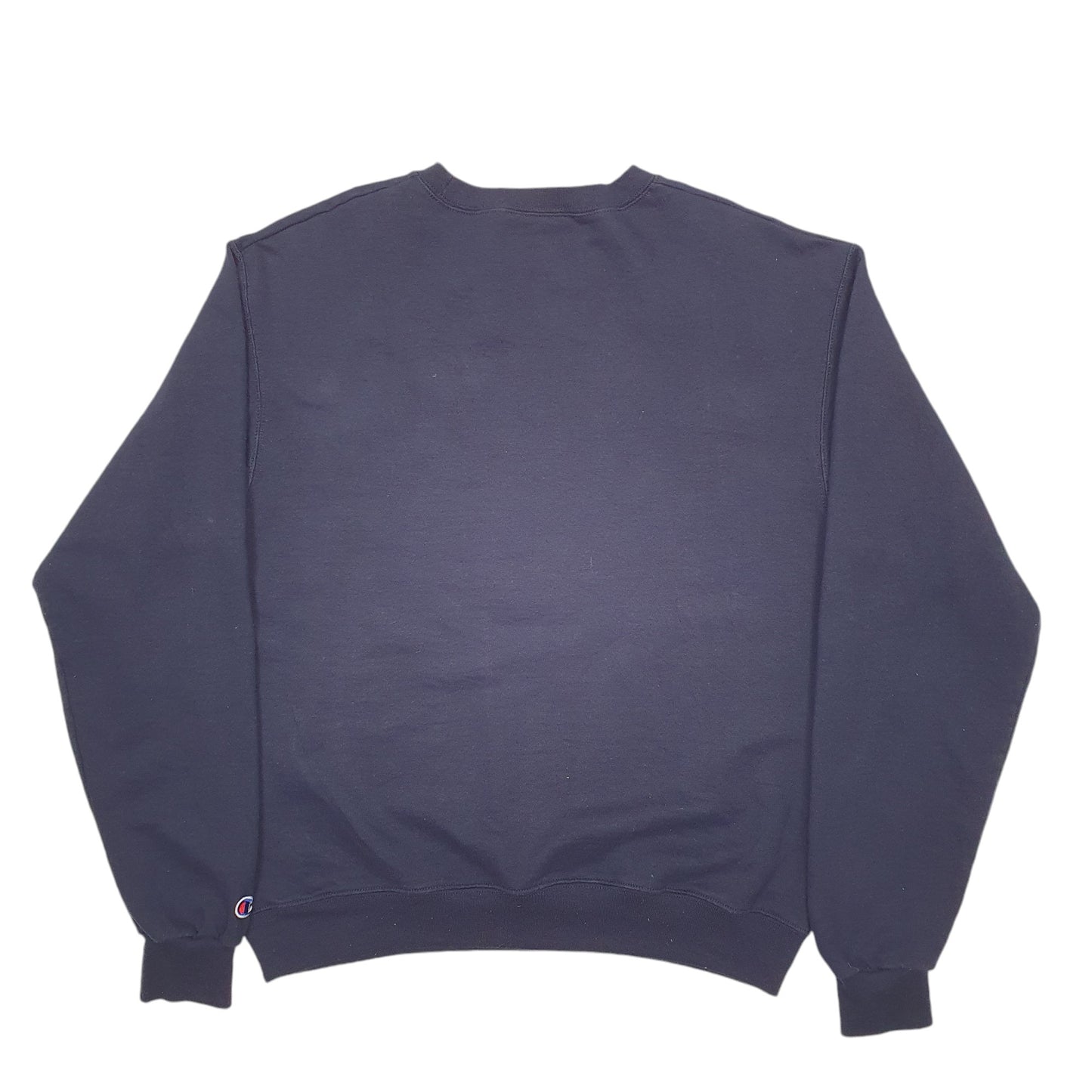 Mens Navy Champion Virginia Spellout Crewneck Jumper
