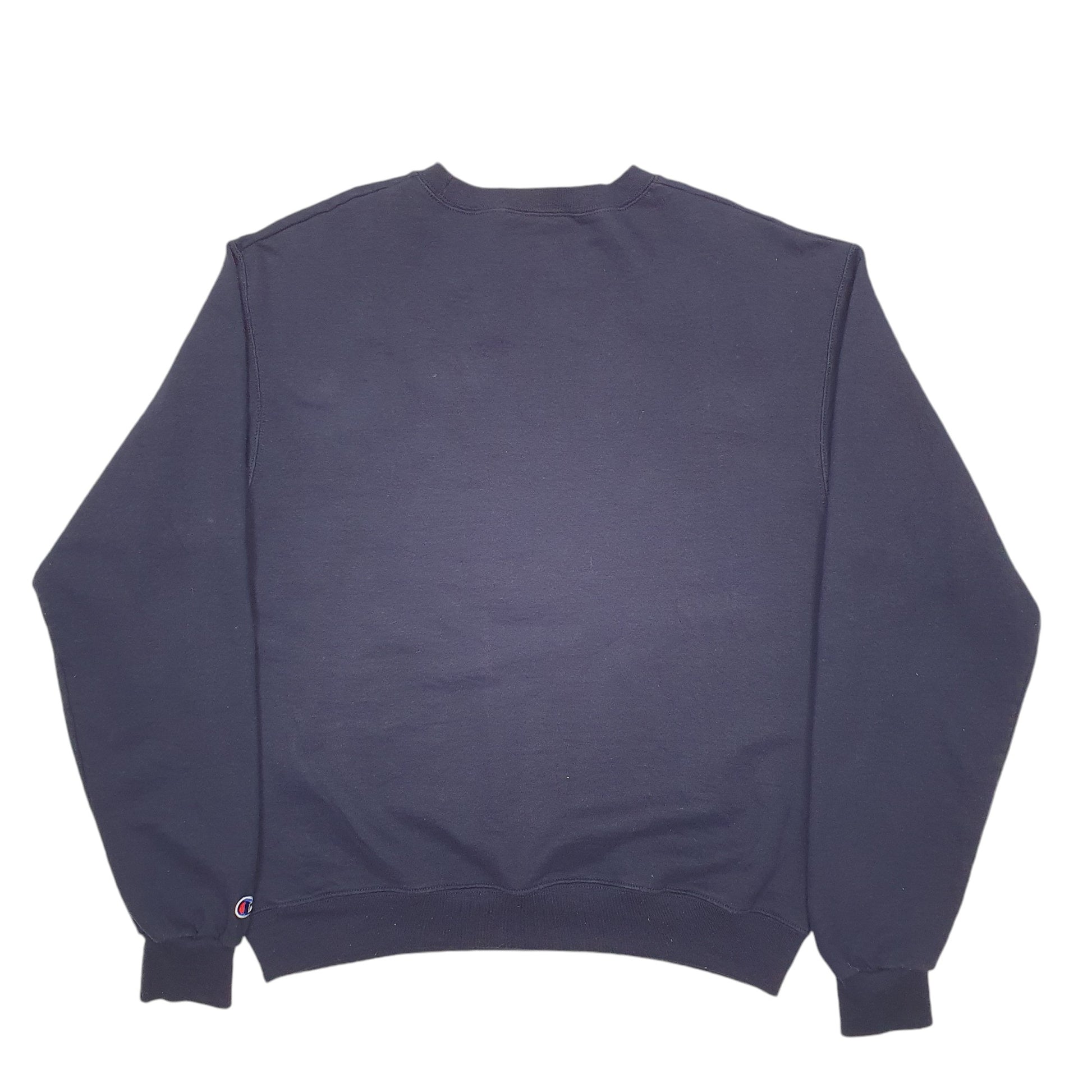 Mens Navy Champion Virginia Spellout Crewneck Jumper