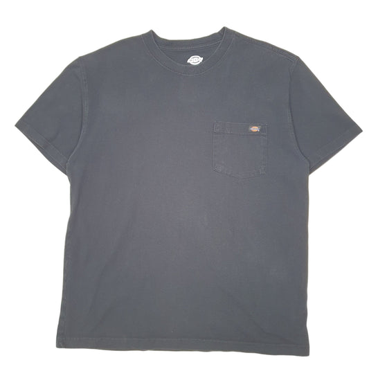 Mens Black Dickies Pocket Workwear Short Sleeve T Shirt