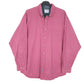 Mens Burgundy Lee Heavy Long Sleeve Shirt