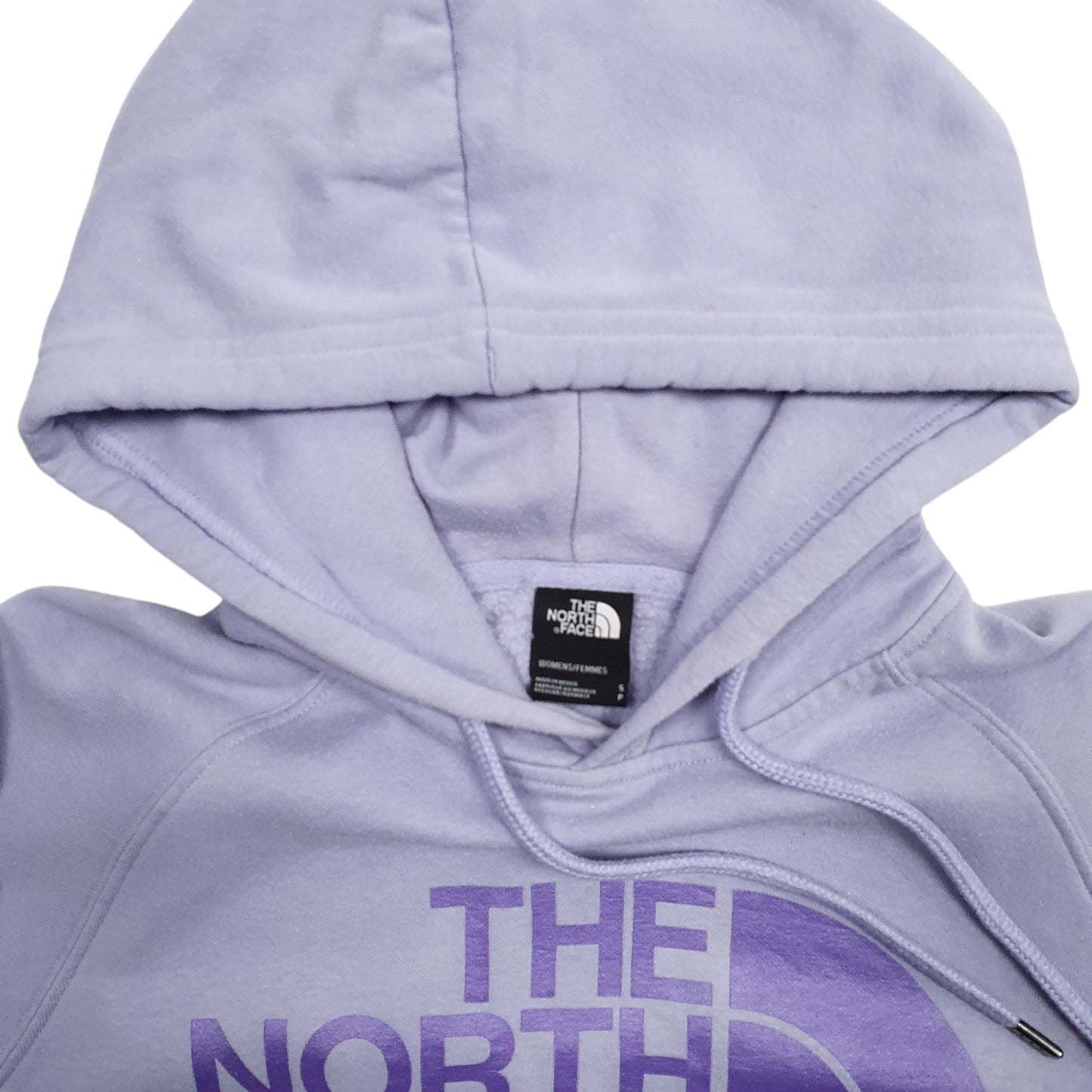 Womens Purple The North Face Spellout Hoodie Jumper