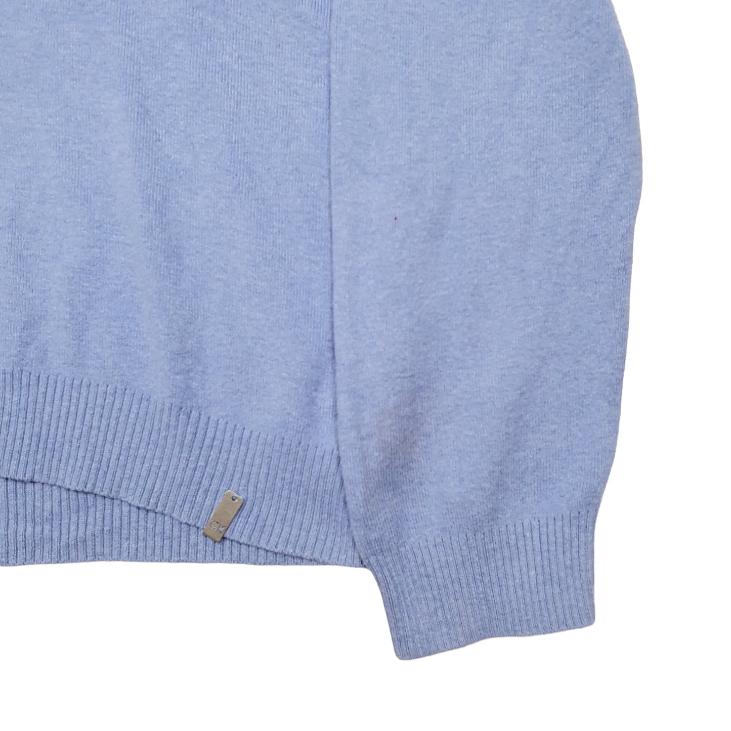 Mens Blue Calvin Klein Knit Crewneck Jumper