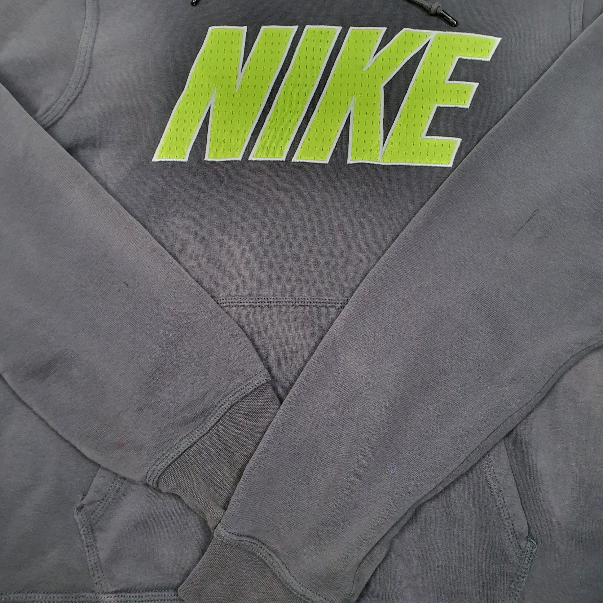 Mens Grey Nike Spellout Hoodie Jumper