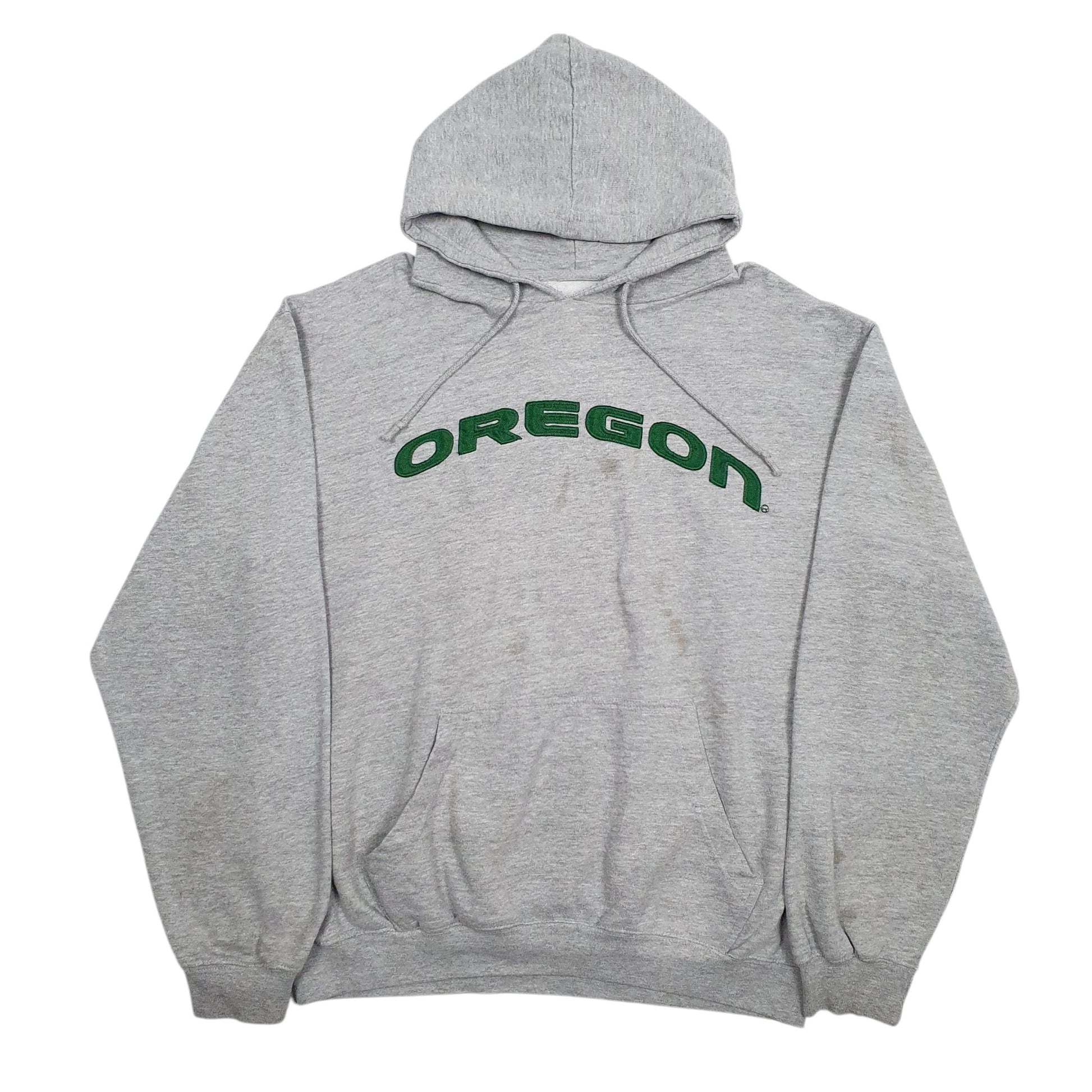 Mens Grey Unbranded Oregon Hoodie Jumper