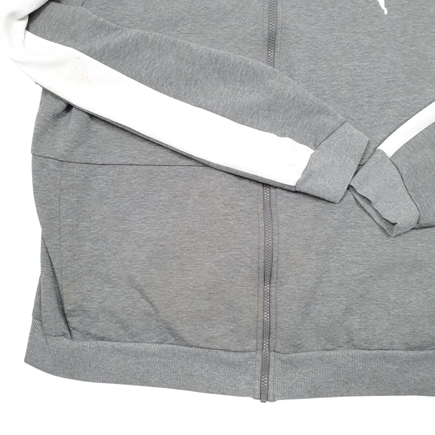 Mens Grey Puma  Full Zip Jumper