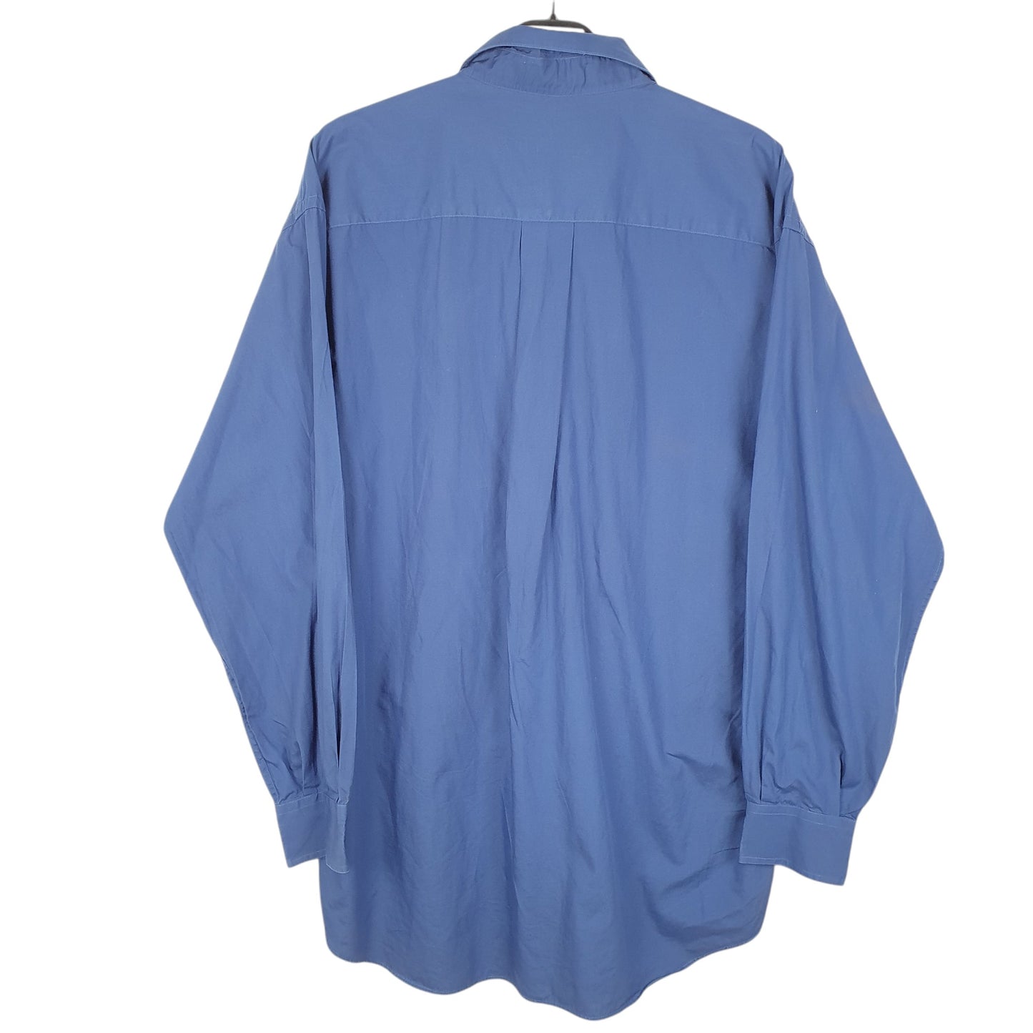 Mens Blue Nautica Soft Poplin Long Sleeve Shirt