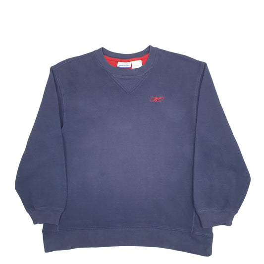 Womens Navy Reebok  Crewneck Jumper