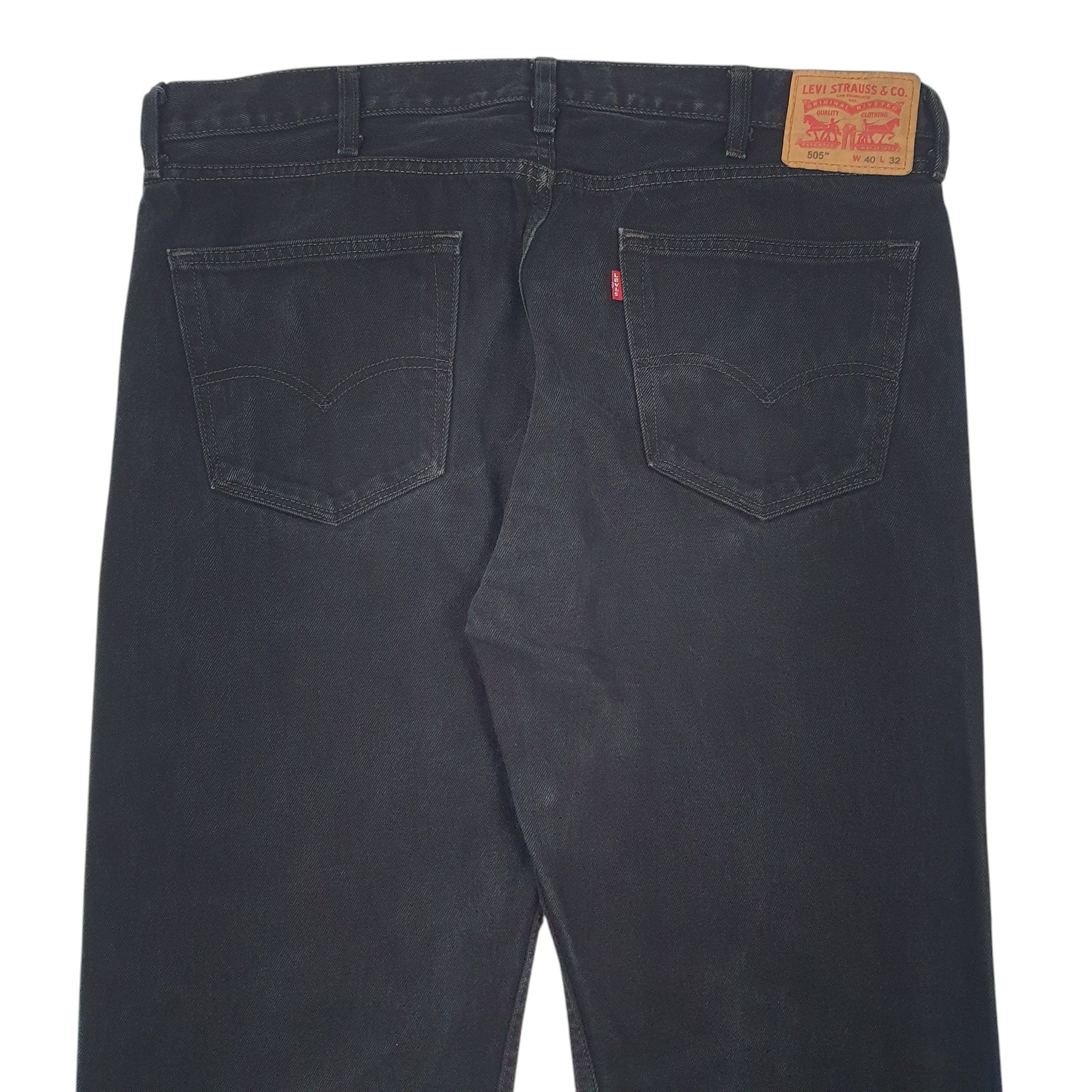 Mens Black Levis  505 JeansW40 L32