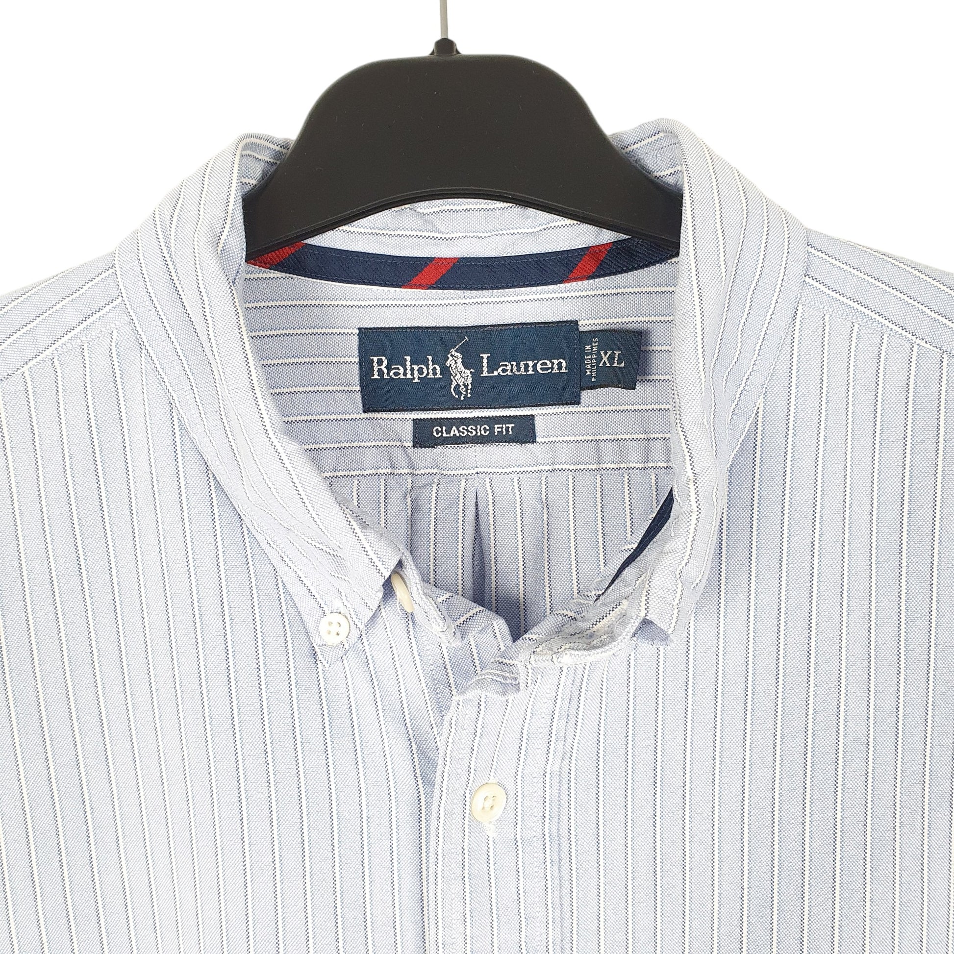 Mens Blue Polo Ralph Lauren Oxford Long Sleeve Shirt