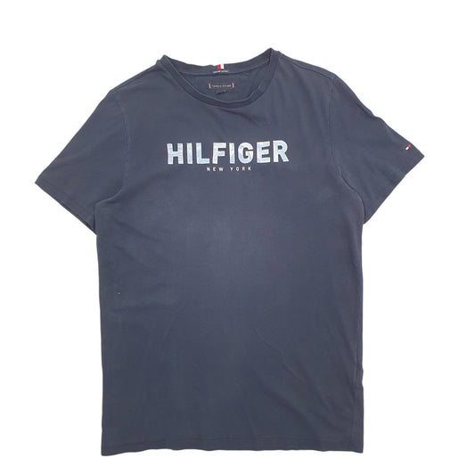 Womens Black Tommy Hilfiger Spellout Short Sleeve T Shirt