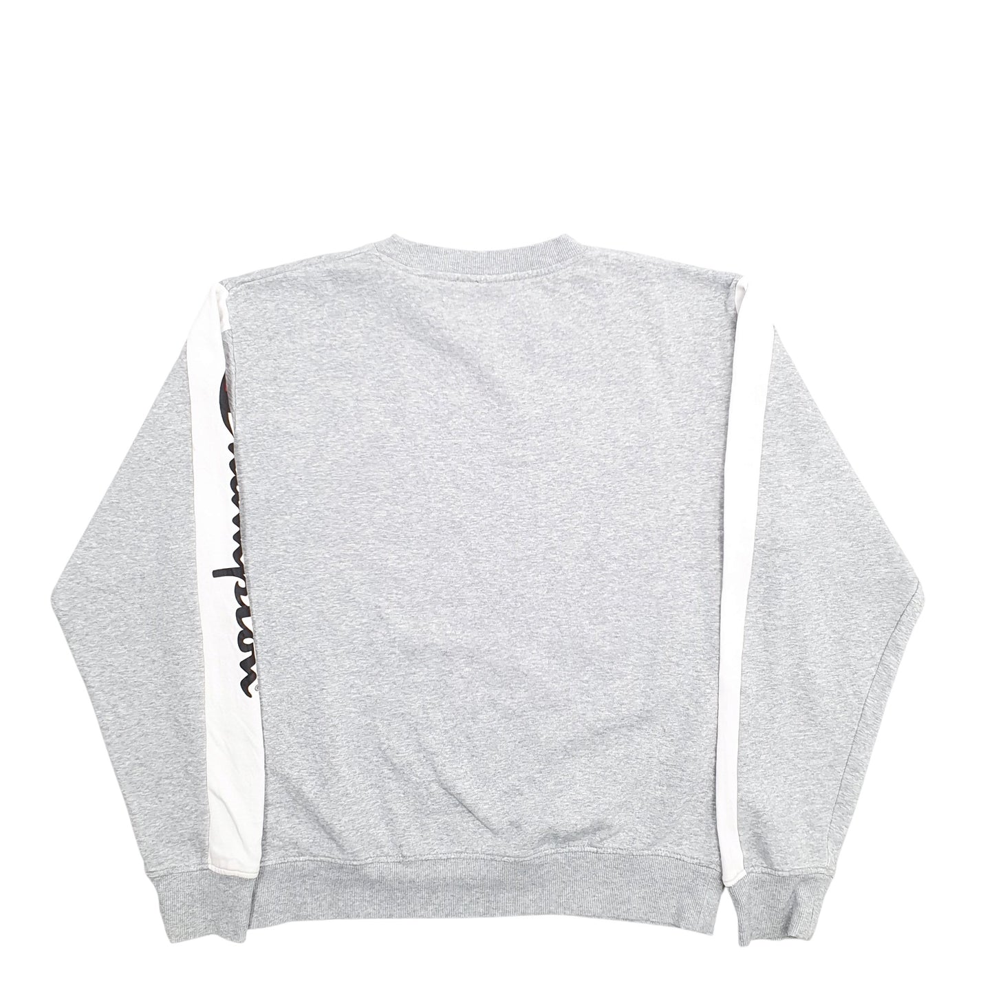 Mens Grey Champion Spellout Crewneck Jumper
