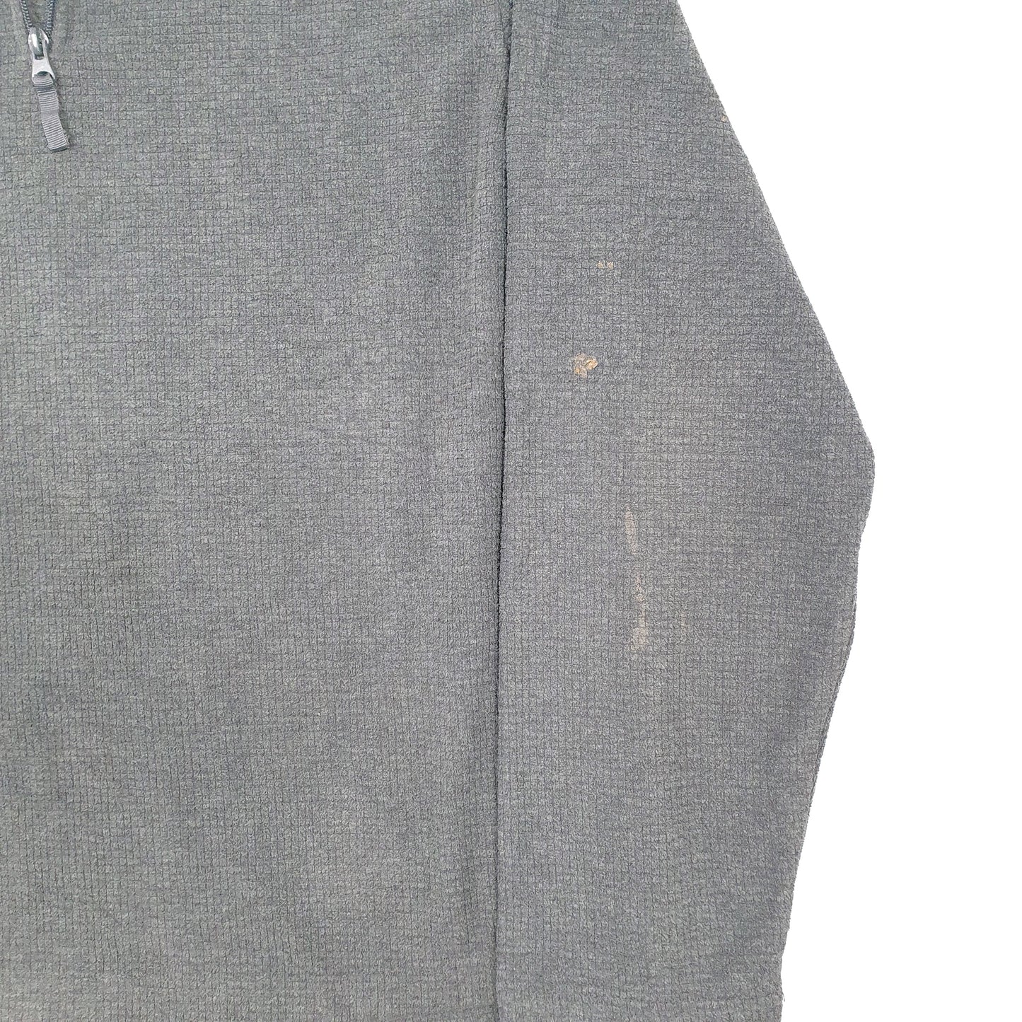 Mens Grey Starter  Quarter Zip Jumper