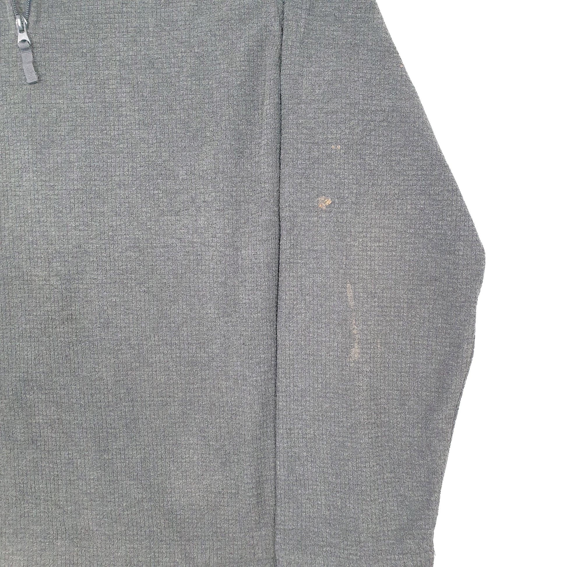 Mens Grey Starter  Quarter Zip Jumper