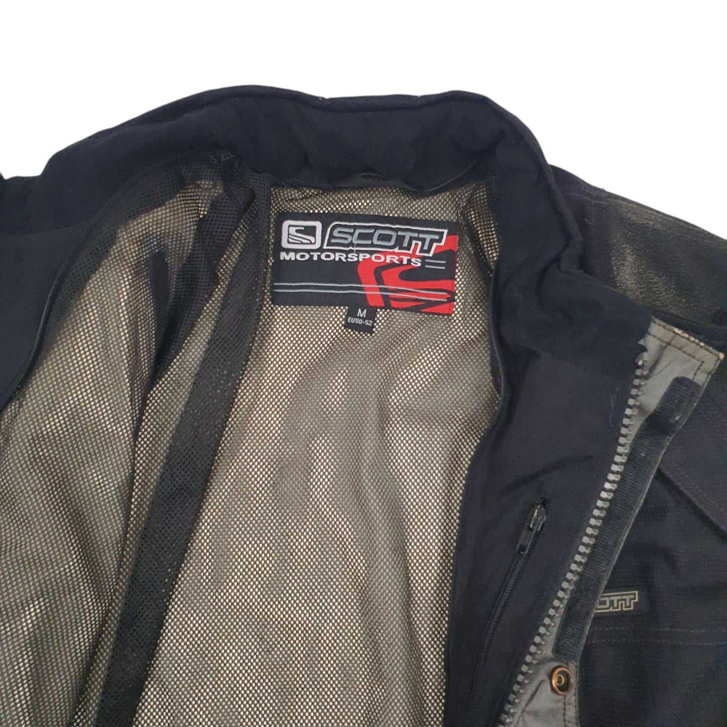 Mens Black Scott Motorsports Motor Cycle Gore-Tex  Coat
