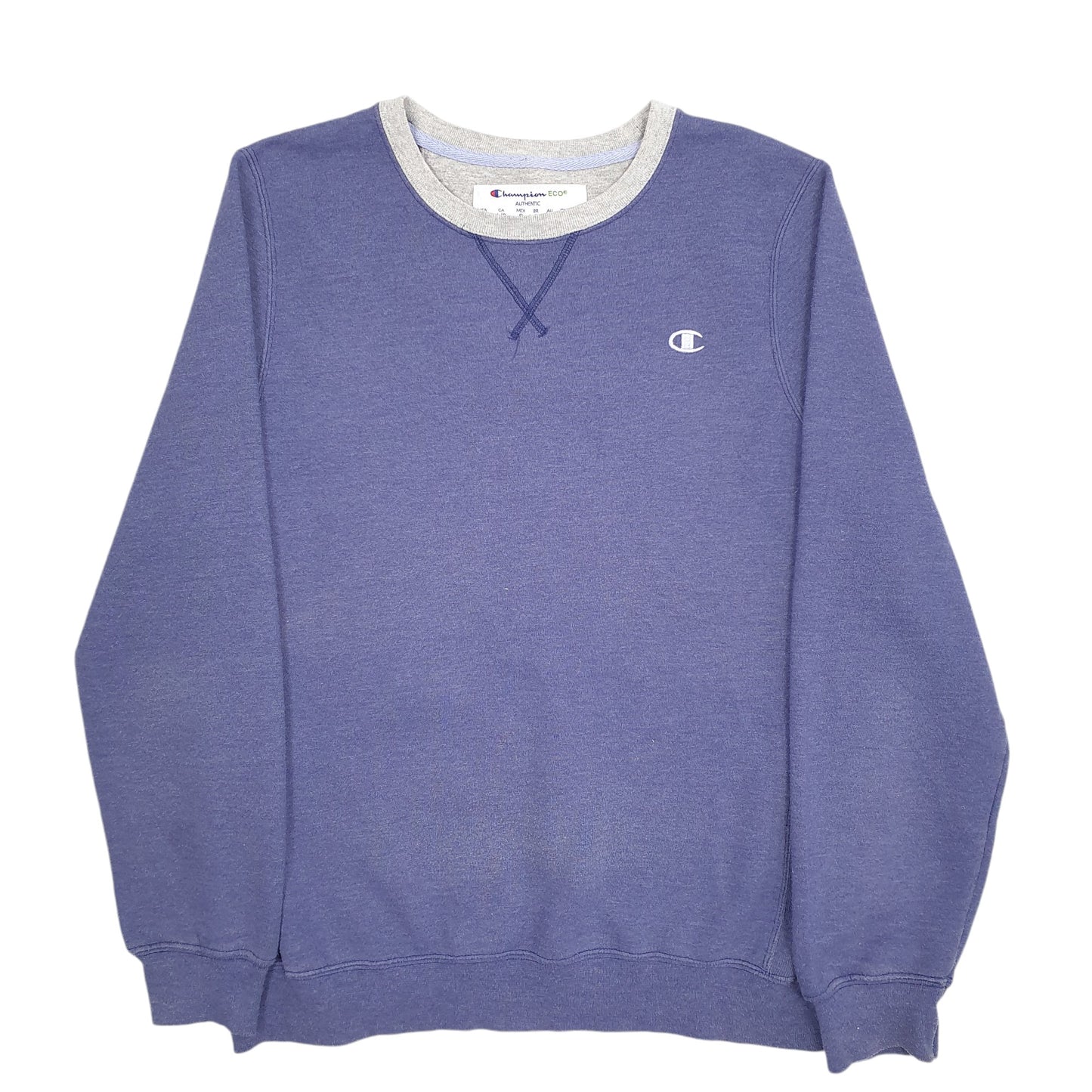Mens Blue Champion  Crewneck Jumper