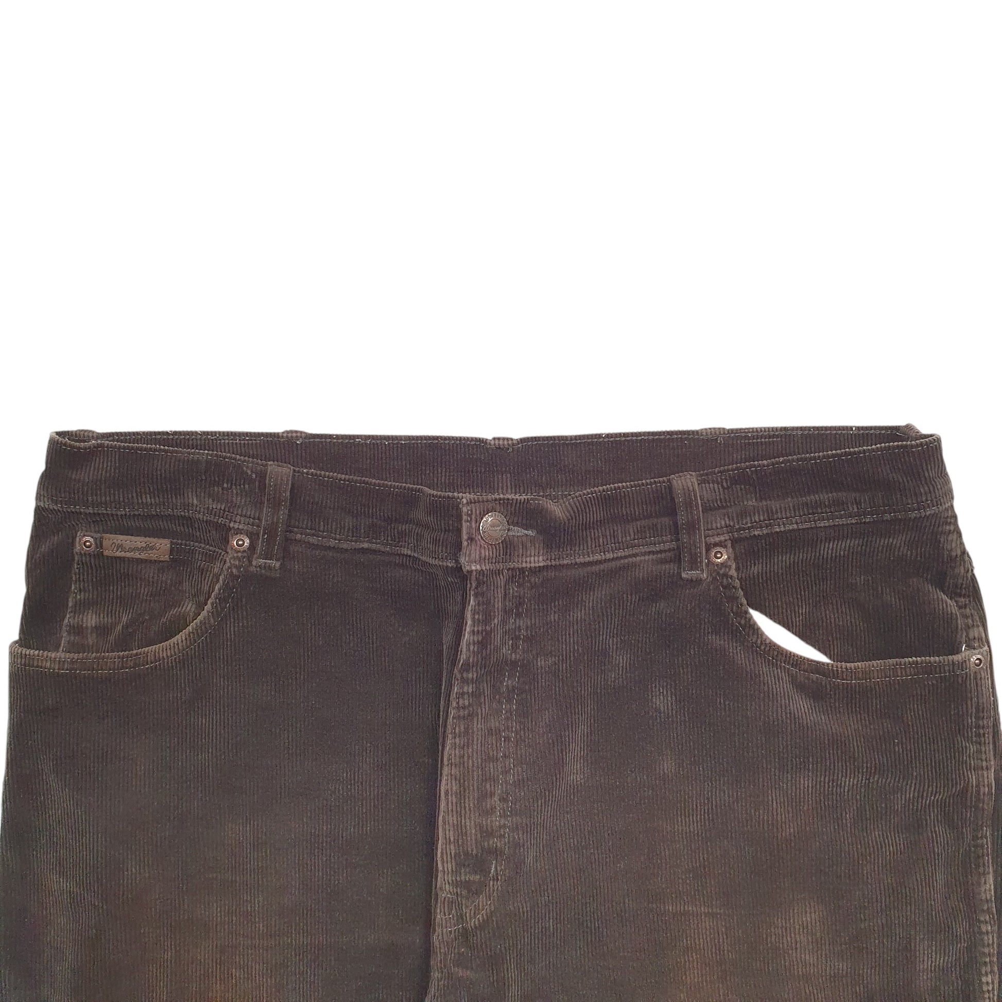Mens Brown Wrangler  Corduroy Trousers