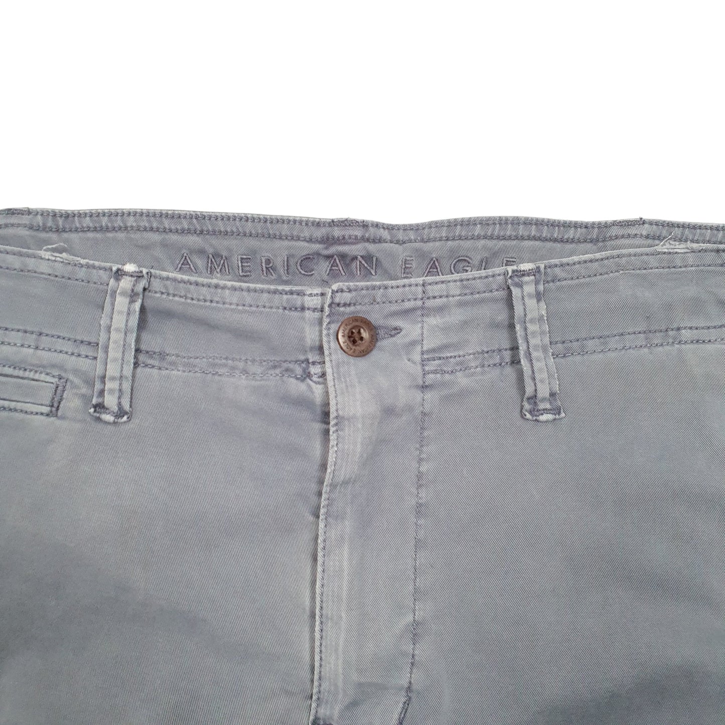 Mens Blue American Eagle Flex Combat Utility Cargo Trousers