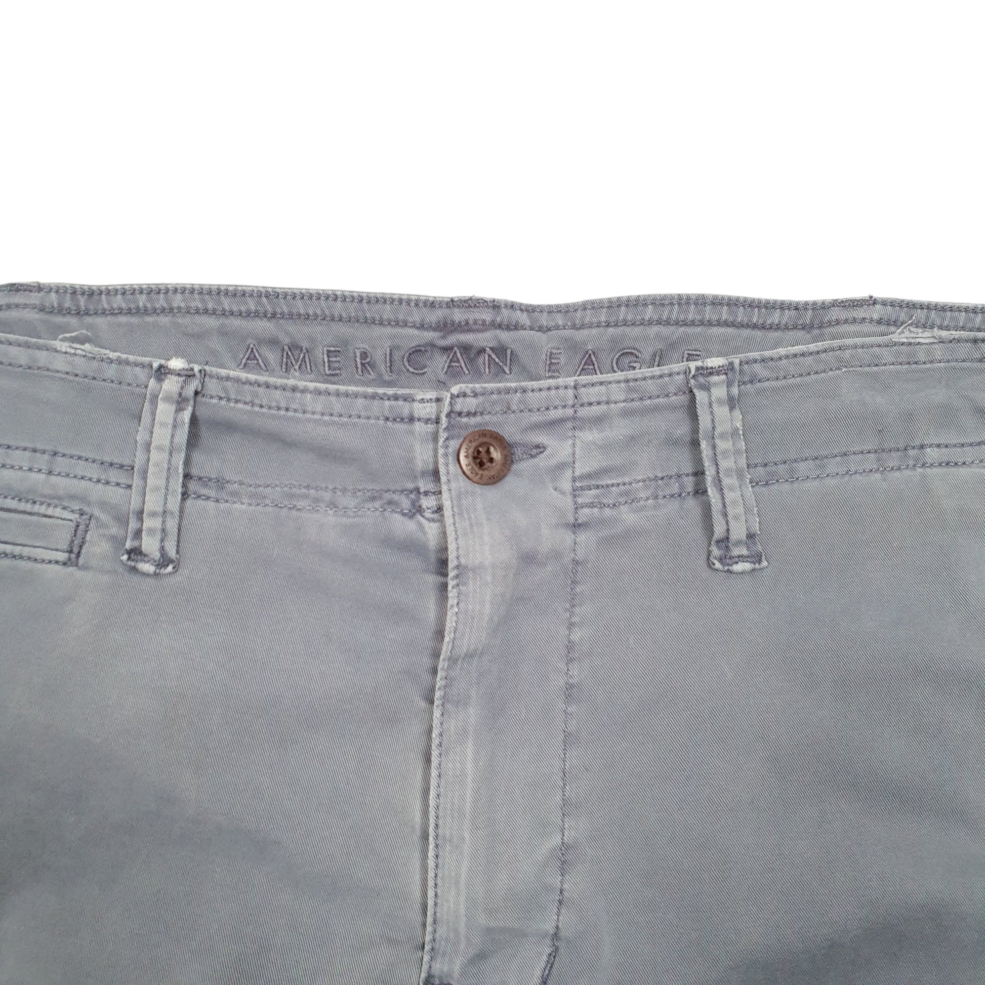 Mens Blue American Eagle Flex Combat Utility Cargo Trousers