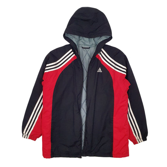 Mens Black Adidas Vintage 00s Quarter Zip Coat