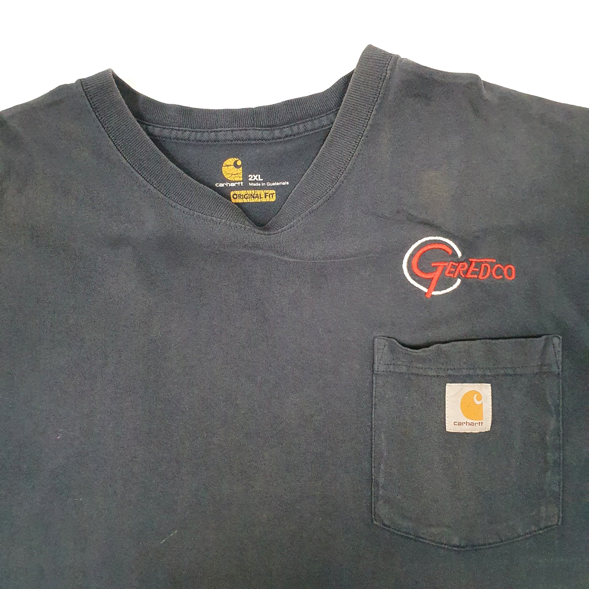 Mens Navy Carhartt  Short Sleeve T Shirt