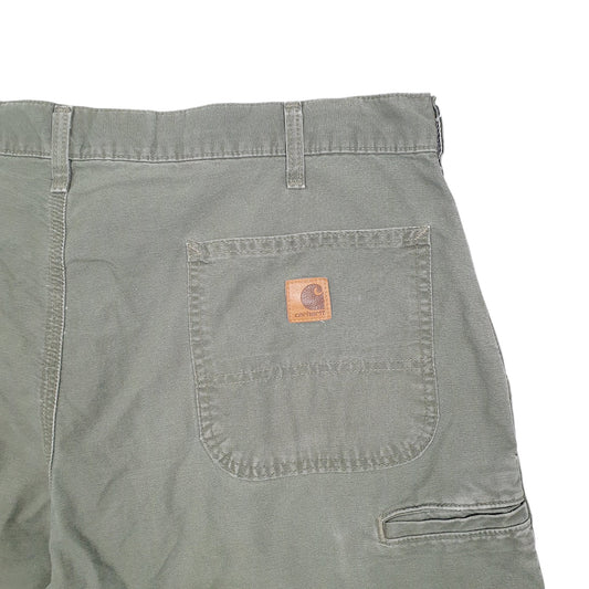 Mens Khaki Carhartt Workwear B144 Carpenter Shorts