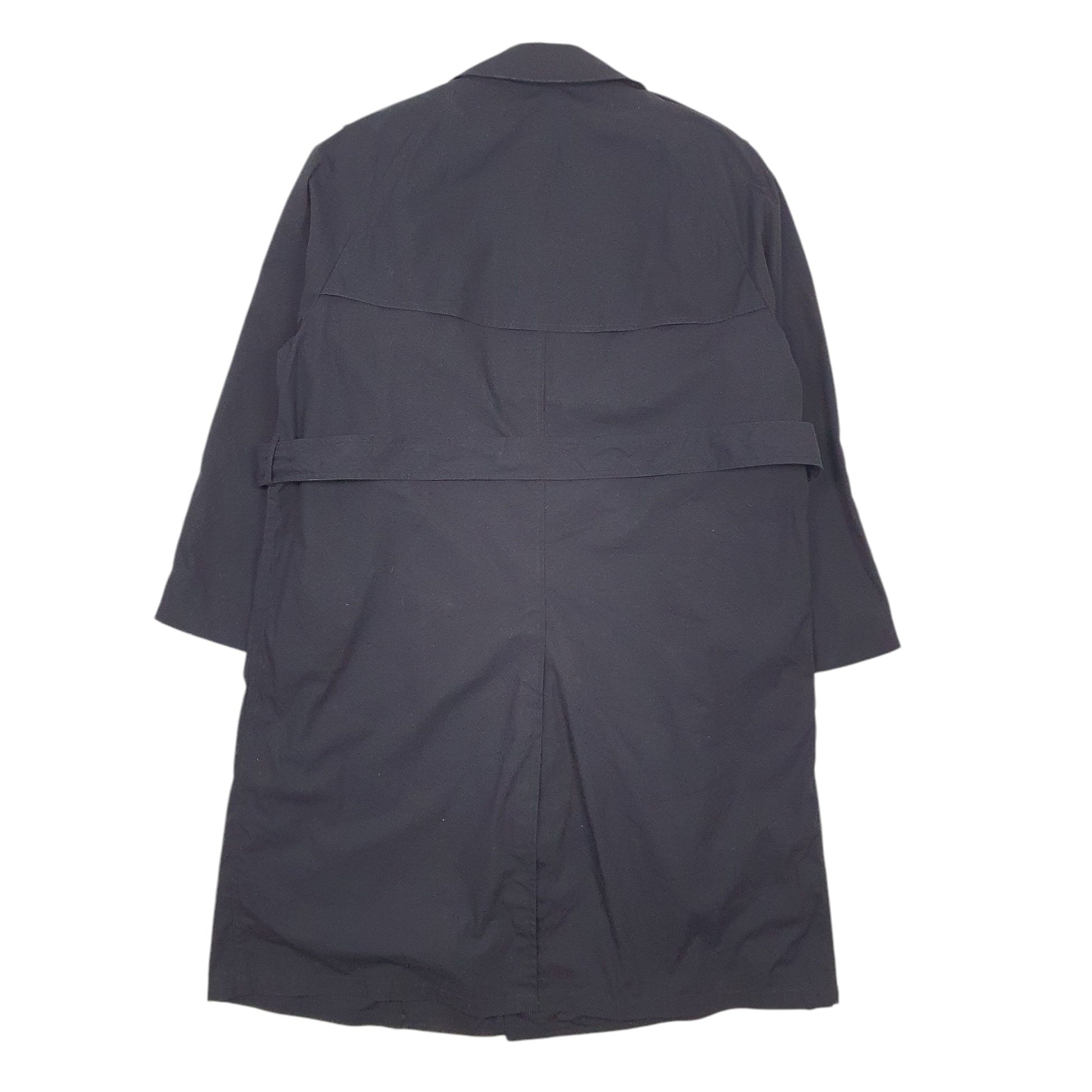 Mens Black DS CP Military Crewneck Coat