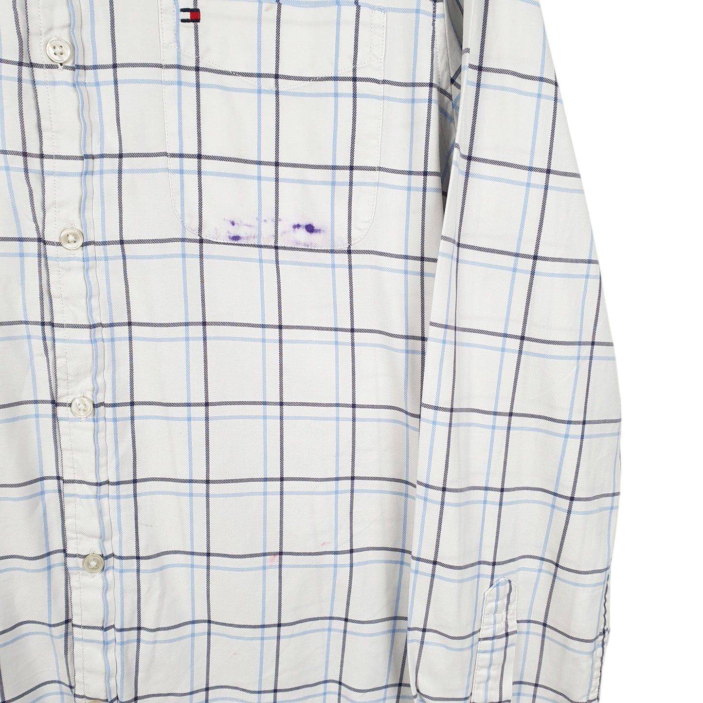 Mens White Tommy Hilfiger  Long Sleeve Shirt