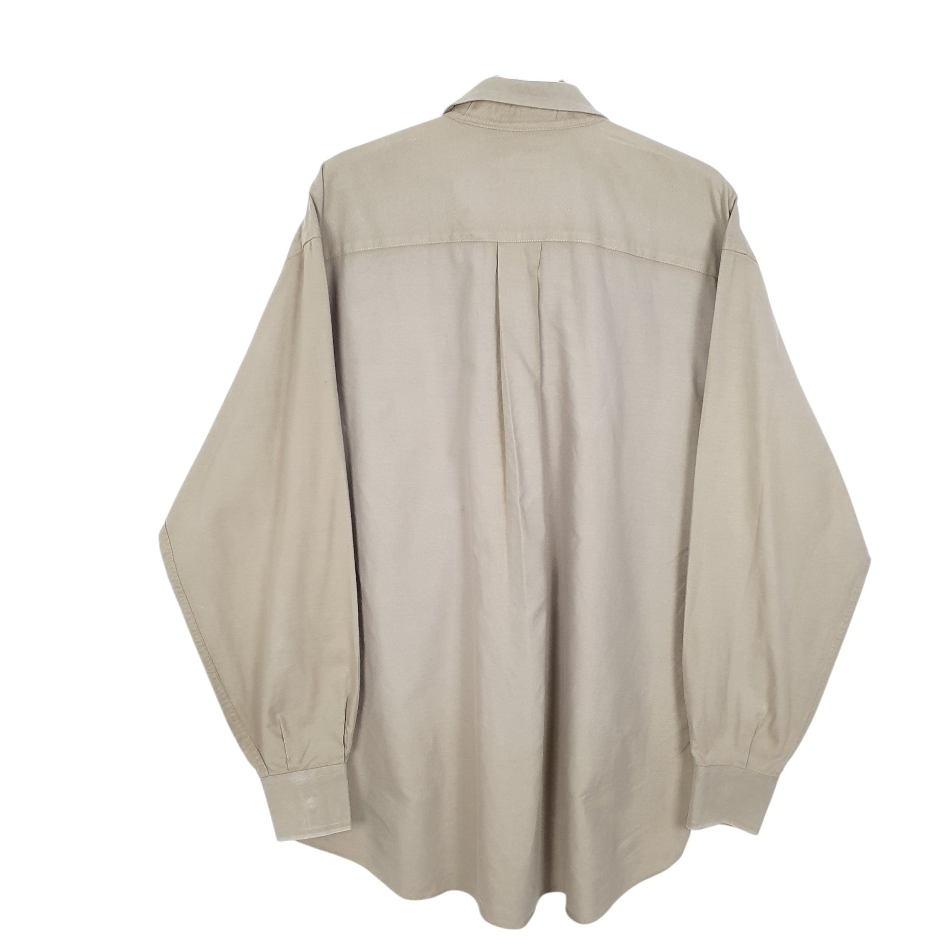 Mens Khaki Nautica Vintage Oxford Long Sleeve Shirt