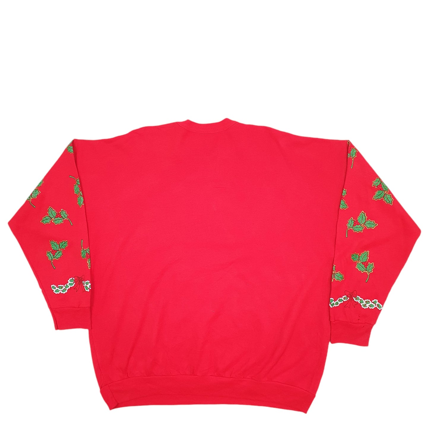 Womens Red Christmas On Mainstreet Santander Christmas Festive Made In USA Crewneck Jumper