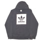 Mens Black Adidas Spellout Hoodie Jumper