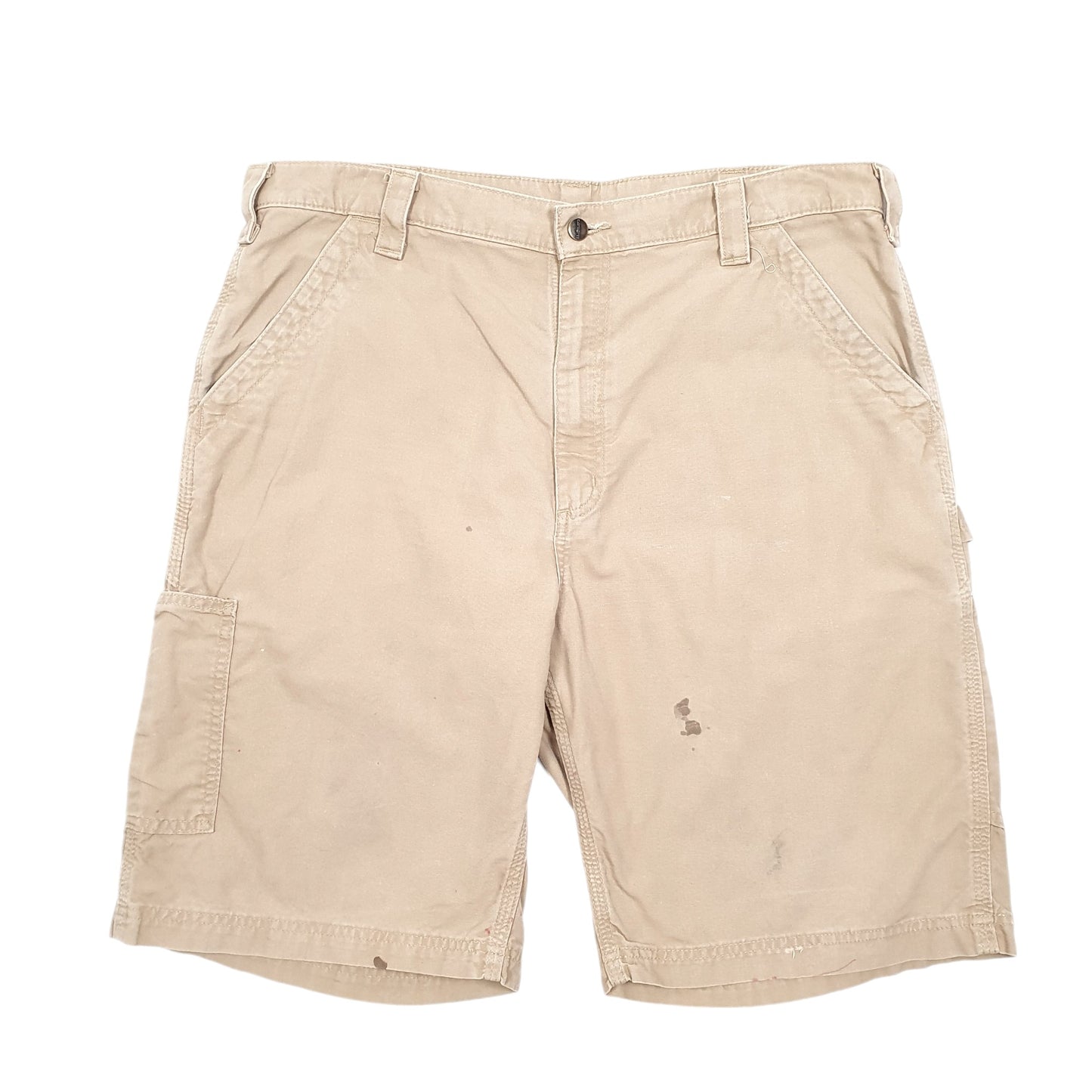 Mens Tan Carhartt Workwear B147 Carpenter Shorts