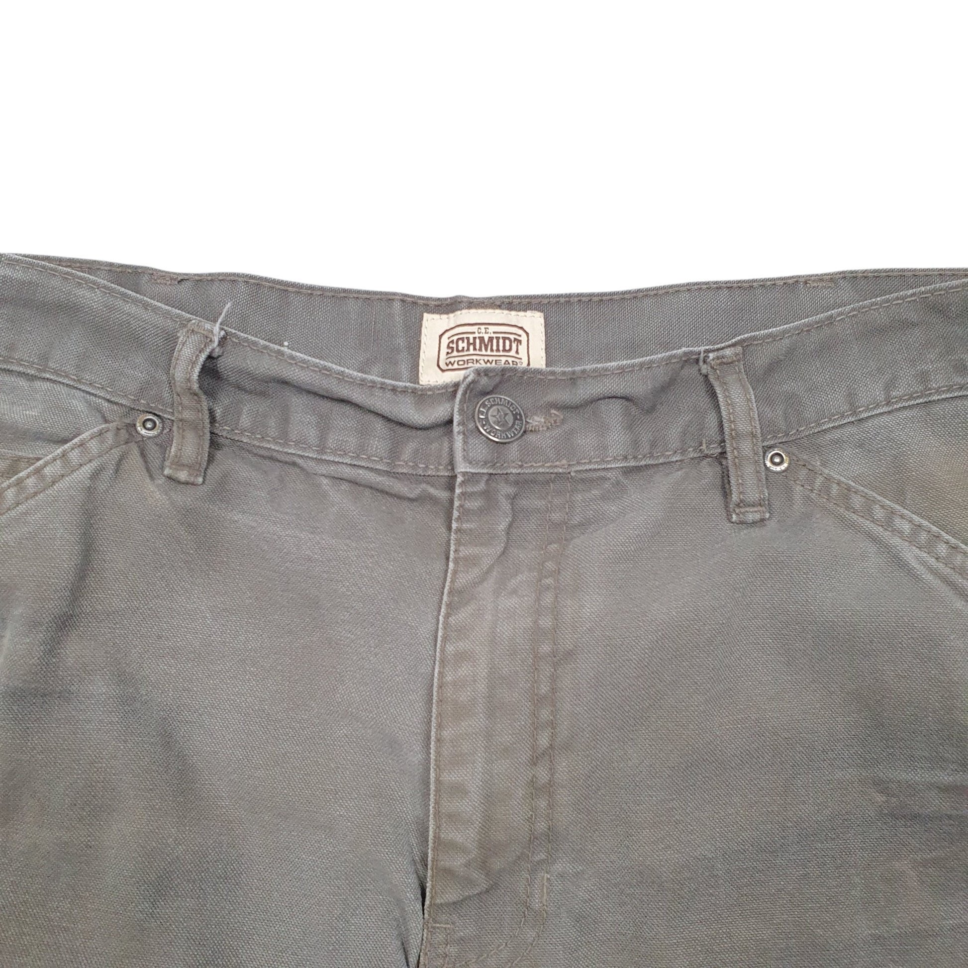 Mens Khaki Schmidt Workwear Carpenter Trousers