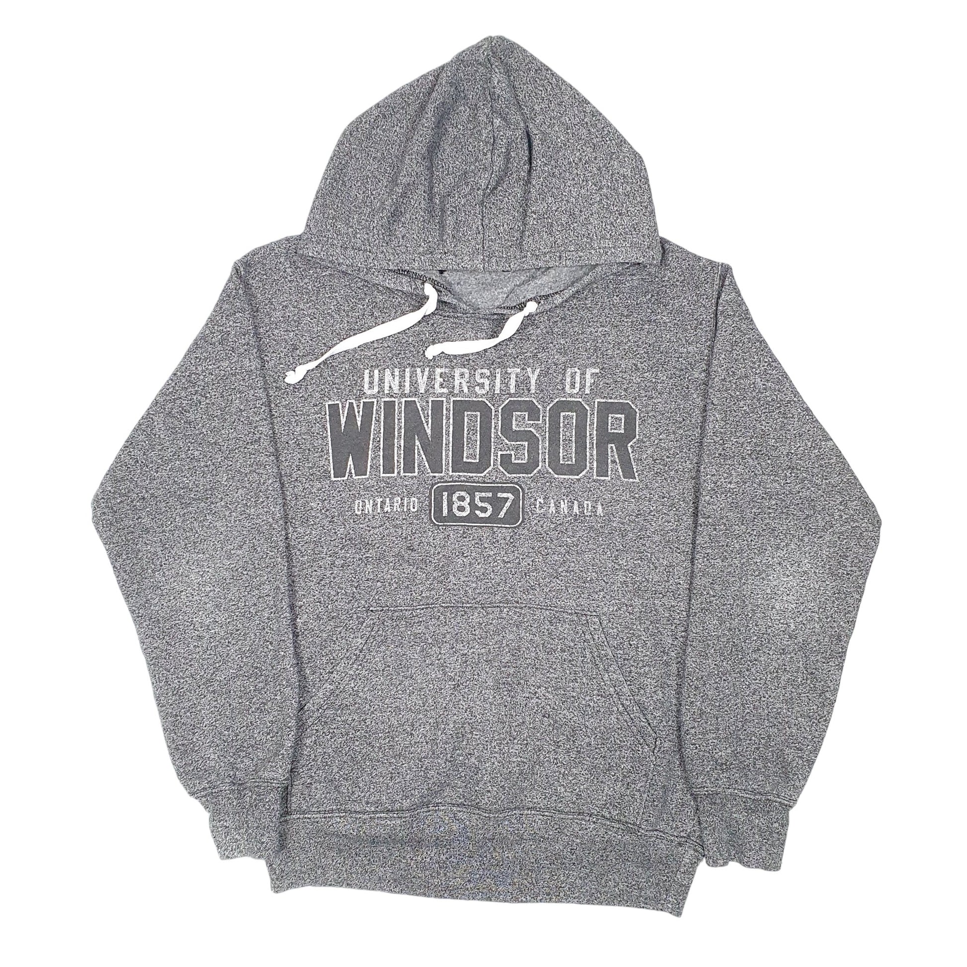 Mens Grey Unbranded University of Windsor Ontario Canada Hoodie Jumper